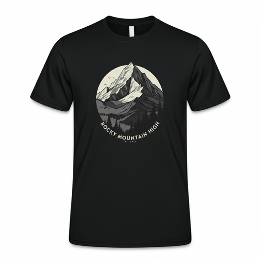 Rocky Mountain High: Artistic T-Shirt