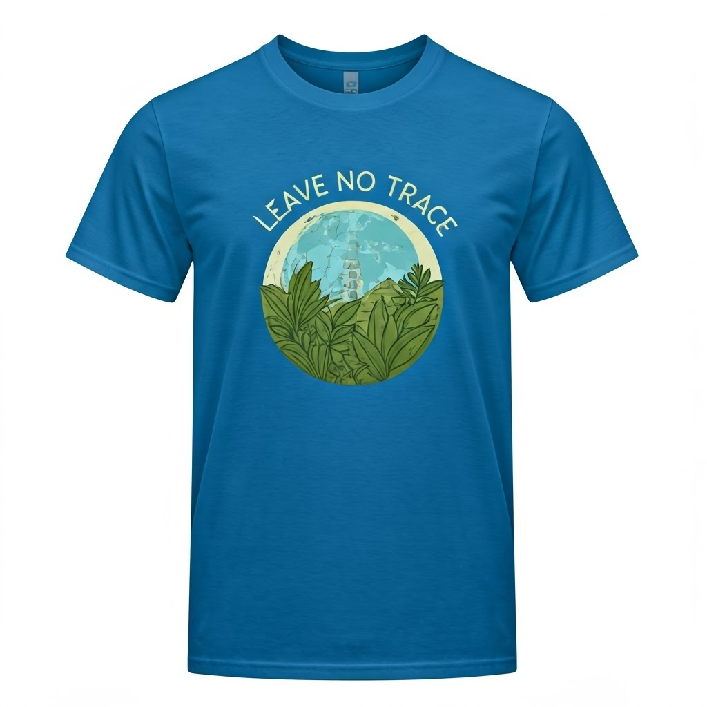 Eco-Conscious 'Leave No Trace' Nature T-Shirt