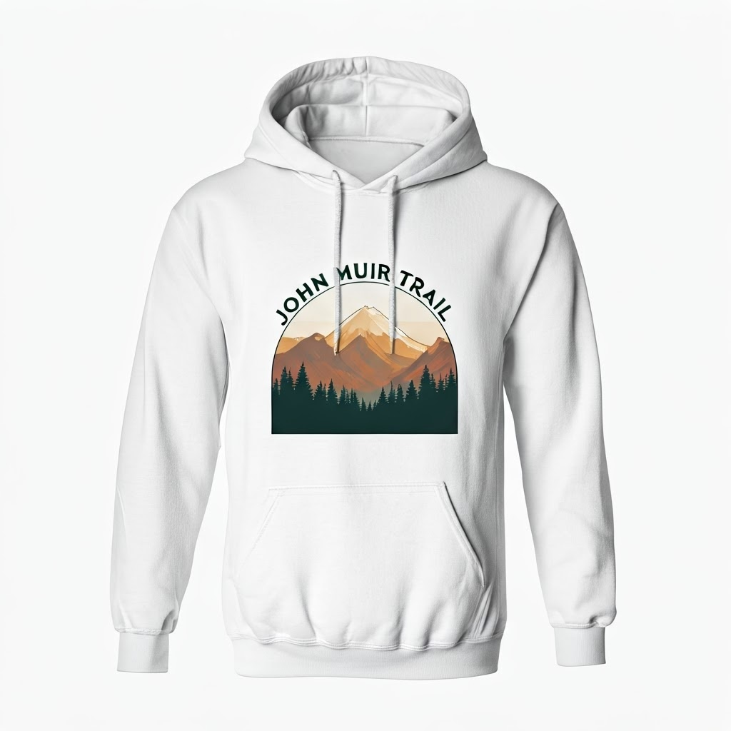 Harmony in Nature Hoodie: John Muir Trail Design