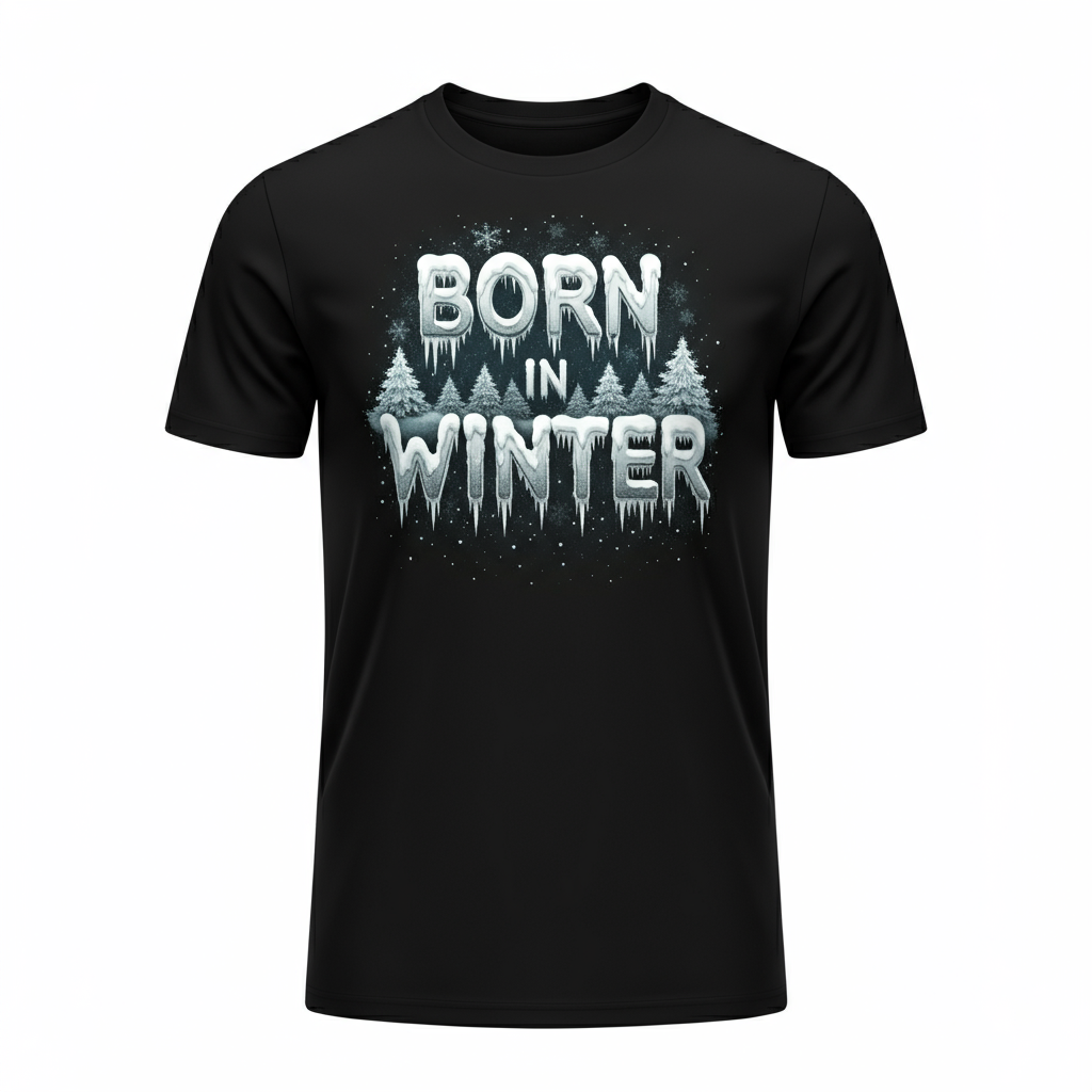 Born In Winter Nature T-Shirt