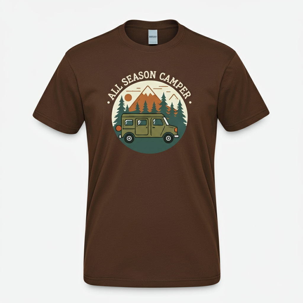 Retro Adventure Camper Van T-Shirt