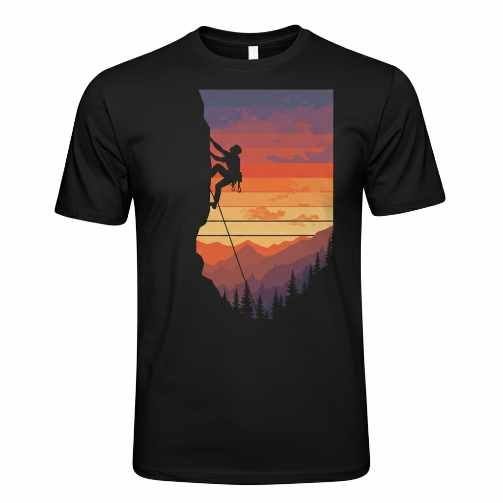 Sunset Silhouette Climber T-Shirt