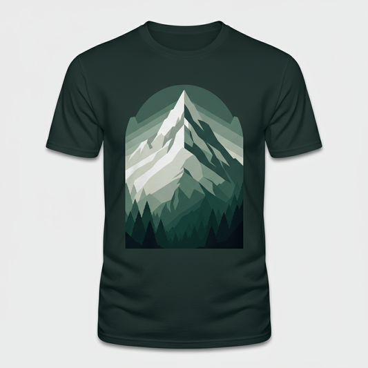 Serene Geometry Mountain T-Shirt