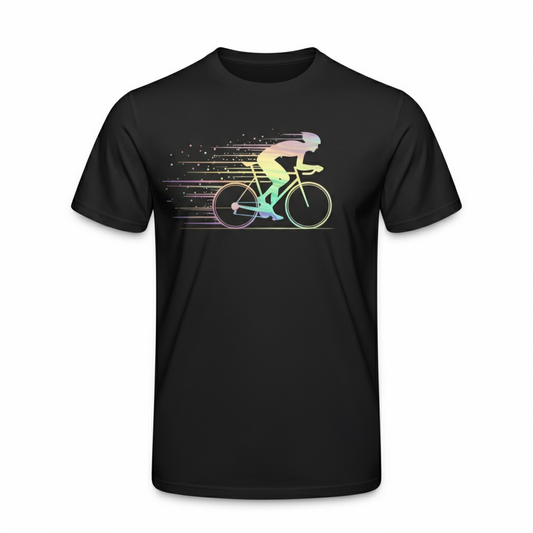 Velocity Cyclist: Dynamic Gradient T-Shirt