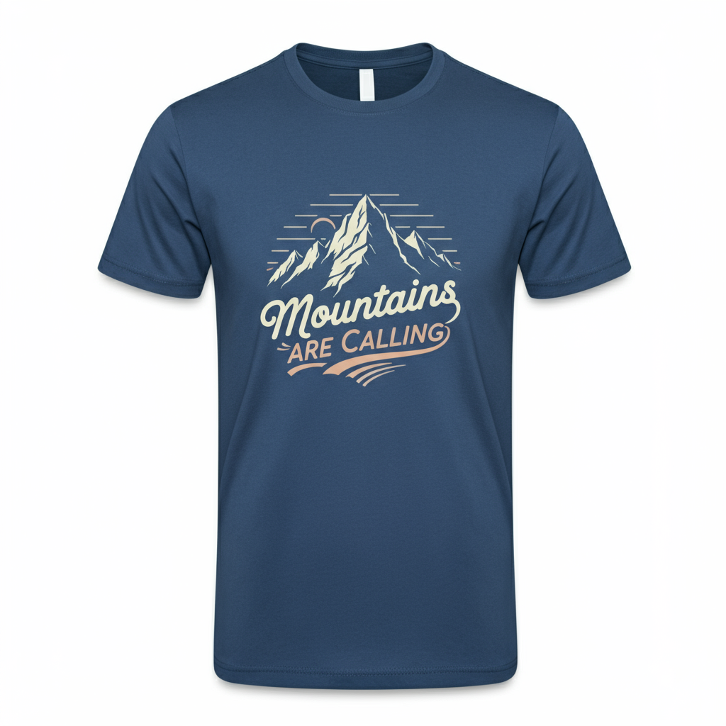 Adventure Awaits: Vintage Mountain T-Shirt