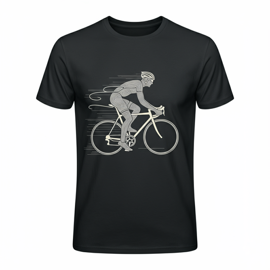 Velocity Line Art Cycling T-Shirt