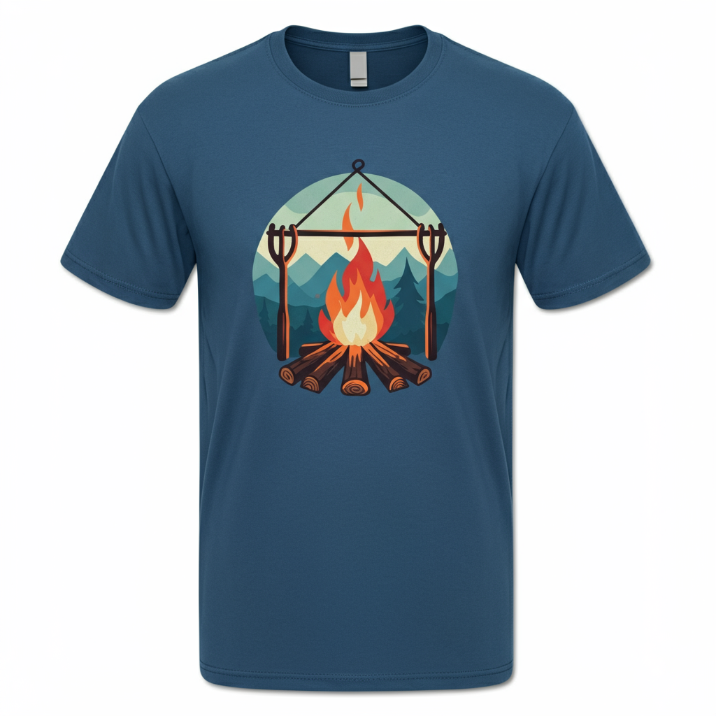 Geometric Campfire Adventure T-Shirt